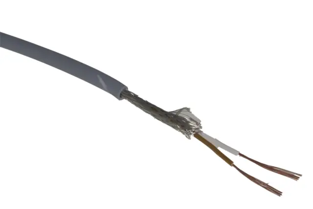 Provodnik, bakarni, licnasti, LIYCY, 2 X 0.25mm², okrugli, oklopljeni, sivi — šifra 17101 | Kelco