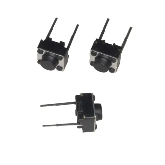 Mini-Taster, 6x6mm, 2 pina, za print montažu, H=5.0mm, sila pritiska 1.6N — šifra 17299 | Kelco