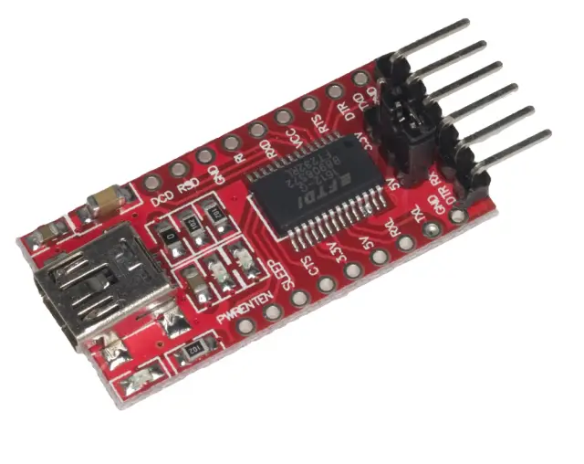 Serijski konvertor, USB na TTL sa FT232RL, 5V ili 3.3V, PCB, USB Mini — šifra 17664 | Kelco