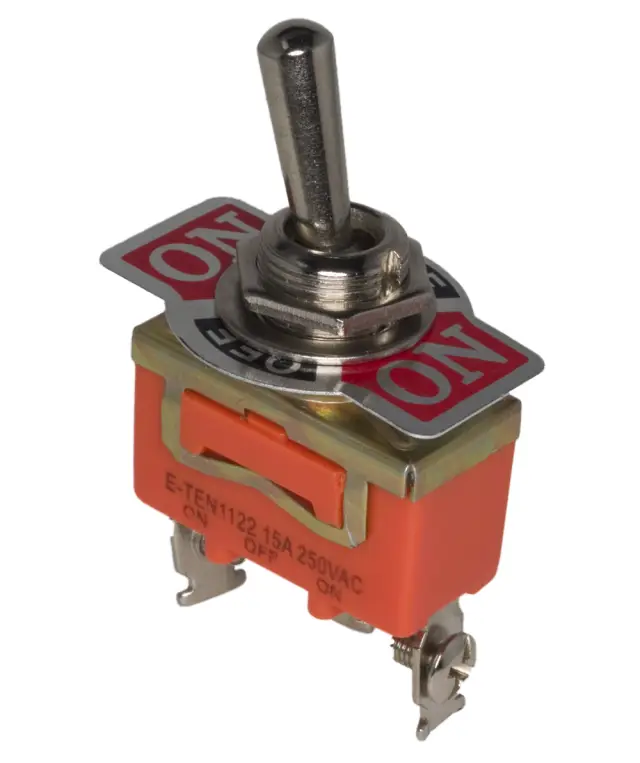 E-TEN1122 3-Pin 3 Terminal G111 ON-OFF-ON 15A 250V Togg, , , , , mm — šifra 17677 | Kelco