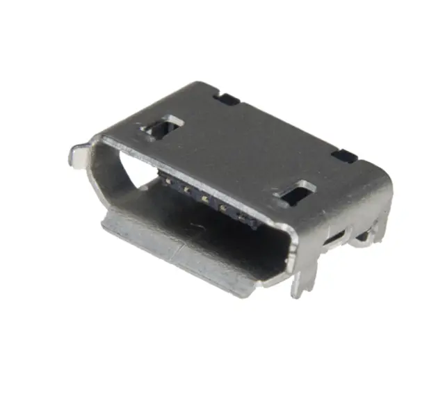 Ženski, Micro USB konektor, petopolni, pod uglom od 90°, SMD — šifra 17706 | Kelco — slika 3
