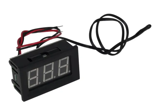 LED termometar, zeleni, 5-12V DC, sa sondom, -50...+110°C — šifra 17792 | Kelco — slika 2