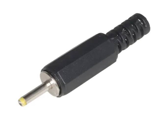 Muški, za jednosmerna napajanja, 2.5mm x 0.7mm, sa uvodnikom za kabl — šifra 17828 | Kelco