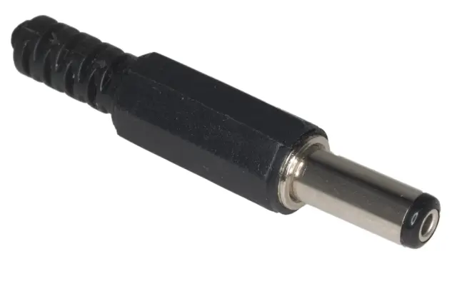 Muški, za jednosmerna napajanja, 5.5mm x 2.1mm, sa uvodnikom za kabl — šifra 17829 | Kelco