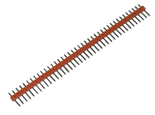 Letvica, Pin Header, 40 pina, raster 2.54mm, crvena — šifra 17879 | Kelco