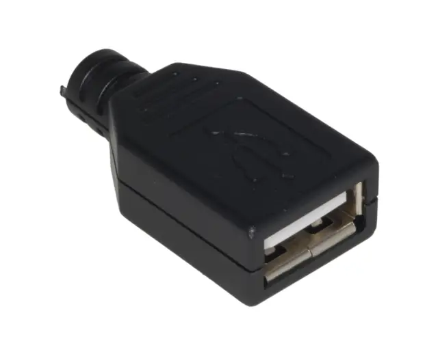 Ženski, USB, tip A, za montažu na kabl — šifra 17893 | Kelco
