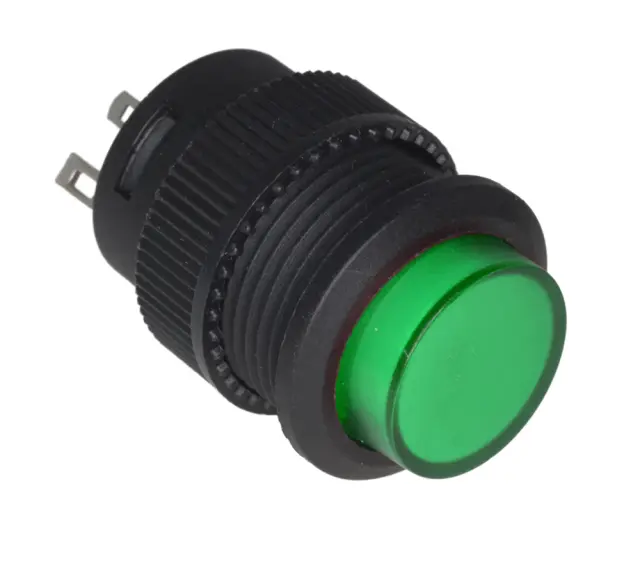 Prekidač, ON/OFF, 3A/250V, sa LED indikacijom (2.2V), zeleni, , , , , mm — šifra 17922 | Kelco