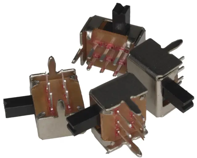 Toggle switch SK22D07 2P2T 6Pins Handle high 4mm SK22D0, , , , , mm — šifra 18041 | Kelco