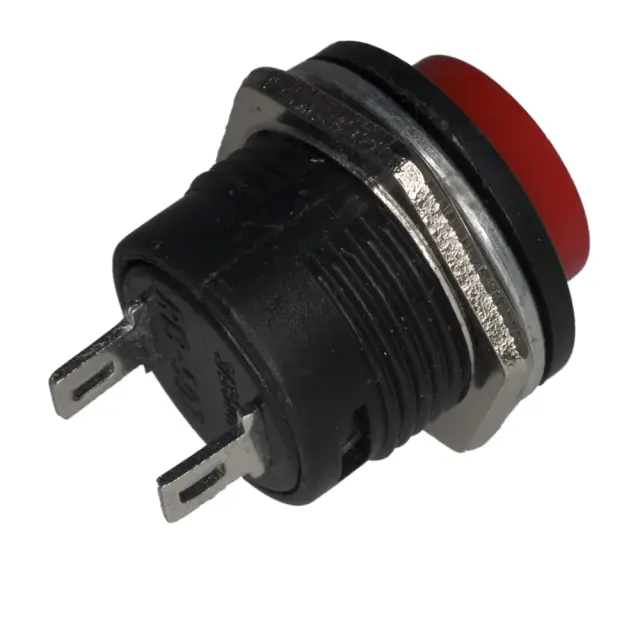 Taster, R13-507, crveni, 16mm prečnik, 6A/125VAC / 3A/250VAC — šifra 18046 | Kelco — slika 2