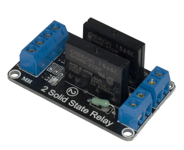 Dvokanalni modul, sa dva SSR, 5V/2A, Omron, G2MN-202P, High pobuda — šifra 18198 | Kelco