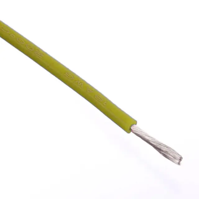 Provodnik, silikonski, žuti, AWG18, 0.82mm², 600V, -60°C/+200°C, formacija 150/0.08, max 22A — šifra 18233 | Kelco