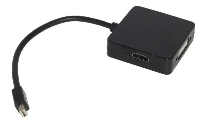 Adapter, Mini DP na DVI/HDMI/VGA — šifra 18255 | Kelco