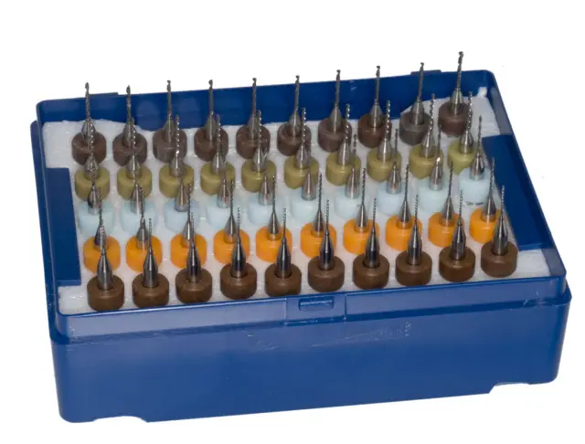 Set burgija, 50 komada, 0.5, 0.6, 0.7, 0.8 i 0.9mm, po 10 komada — šifra 18284 | Kelco