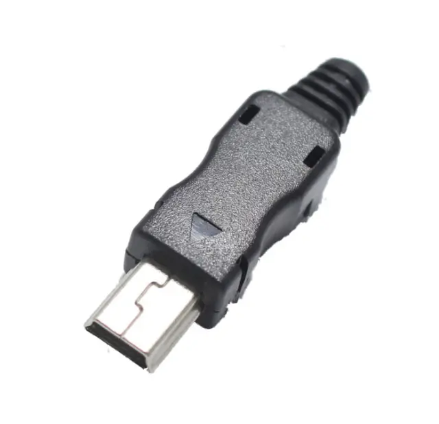 Muški, Mini-USB konektor, tip B, 5 pina, sa uvodnikom — šifra 18292 | Kelco