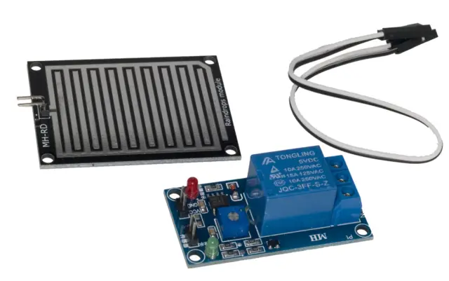Relay Control Module Rain Sensor Water Raindrops Detect, 12V — šifra 18565 | Kelco