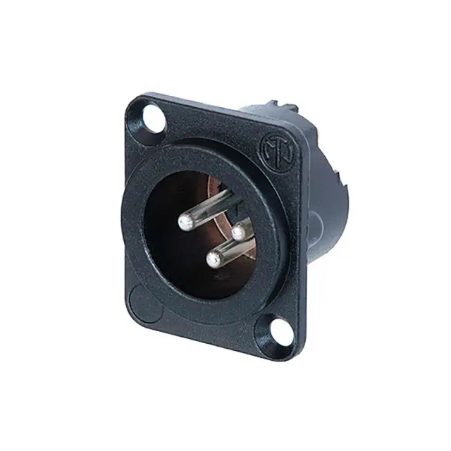 Muški, XLR, Neutrik, za ploču, 3 pin — šifra 18624 | Kelco