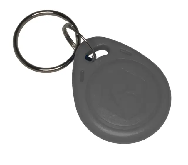 RFID privezak, 125kHz, EM4305 kompatibilan, sivi, piši/briši — šifra 18645 | Kelco