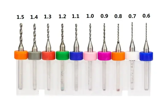 Set BFHM burgija, 0.6mm - 1.5mm, 10 komada — šifra 18666 | Kelco