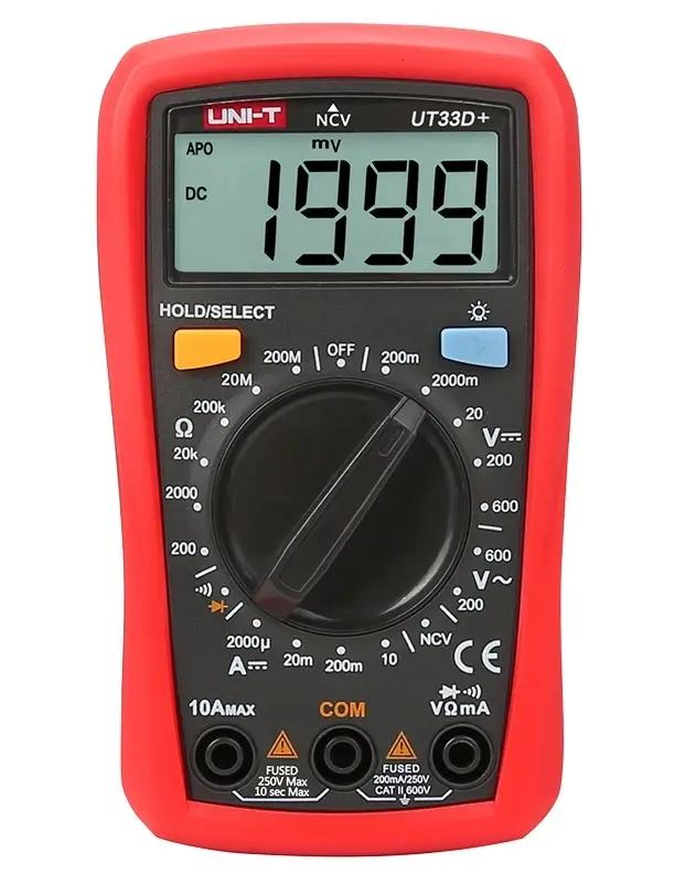Digitalni multimetar, UT33D+, Palm Size, UNI-T — šifra 18813 | Kelco