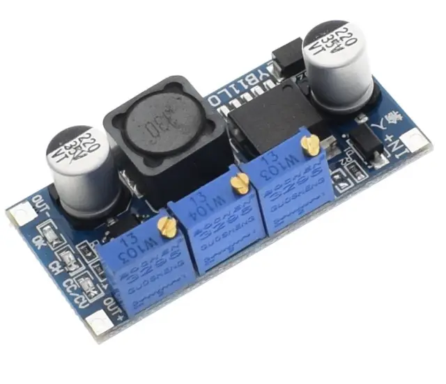 DC/DC konvertor, LM2596S, Step down, 3A max, Input 7-35V, Output 1.25-30V, Constant current/voltage — šifra 18822 | Kelco