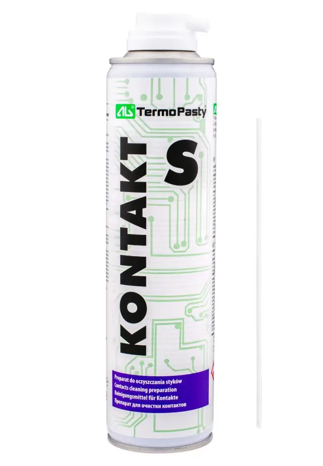 Sprej, Kontakt S, skida koroziju, čisti kontakte, 400 ml, sa četkicom, AG Termopasty — šifra 18979 | Kelco