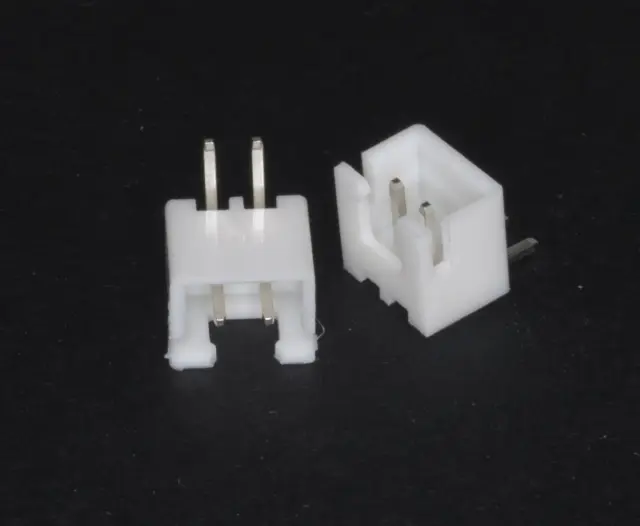 Konektor, XH2.54, muški, za PCB, 2-pina, pod uglom od 90°, RM2.54mm, 250V/3A AC/DC — šifra 19399 | Kelco
