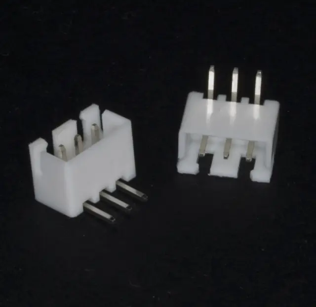 Konektor, XH2.54, muški, za PCB, 3-pina, pod uglom od 90°, RM2.54mm, 250V/3A AC/DC — šifra 19400 | Kelco