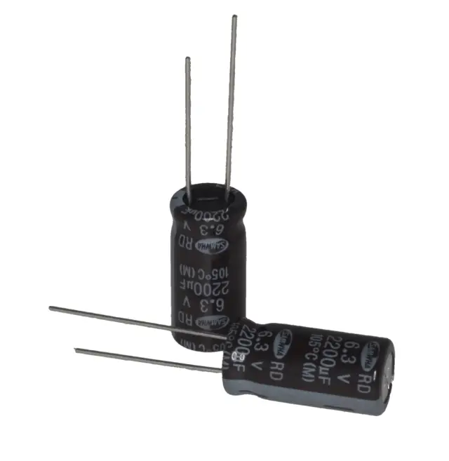 Elko, stojeći (RAD), 85°C, 2200µF, 6.3V, SD0J22M10016BB, Samhwa — šifra 19632 | Kelco