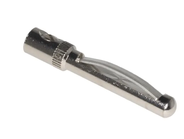 Banana VON20, 4mm, Hirschmann, crvena, 16A/60V, pričvršćenje provodnika na vijak — šifra 19640 | Kelco — slika 2