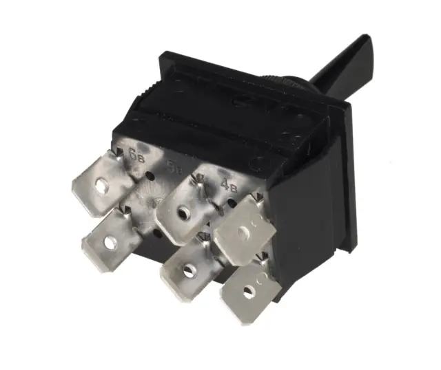 Toggle Switch DPDT 250V 16A BK, , , , , mm — šifra 19705 | Kelco — slika 3