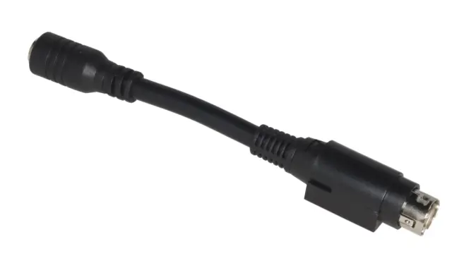 Adapter, za jednosmerno napajanje, ženski 2.1 x 5.5mm na muški mini DIN, 4 pol power, KPPX-3P, Meanw — šifra 19781 | Kelco