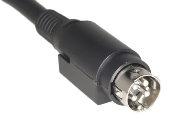 Adapter, za jednosmerno napajanje, ženski 2.1 x 5.5mm na muški mini DIN, 4 pol power, KPPX-3P, Meanw — šifra 19781 | Kelco — slika 2