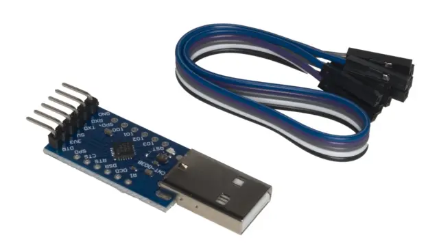 CP2104 USB 2.0 to TTL UART 6PIN Module Serial Converter STC Downloader With Dupont Cables — šifra 19822 | Kelco