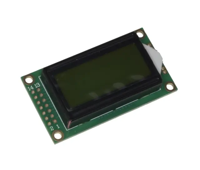 Standardni, 8 x 2 karaktera, LCD displej, zeleno pozadinsko osvetljenje, — šifra 19832 | Kelco