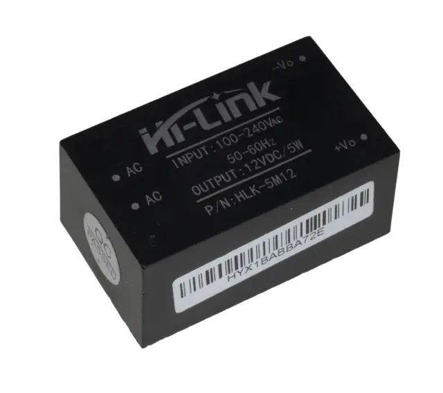 AC/DC konverter modul, HLK-5M12, Ulaz 90-240VAC, Izlaz 12V/450mA, 5W — šifra 19918 | Kelco