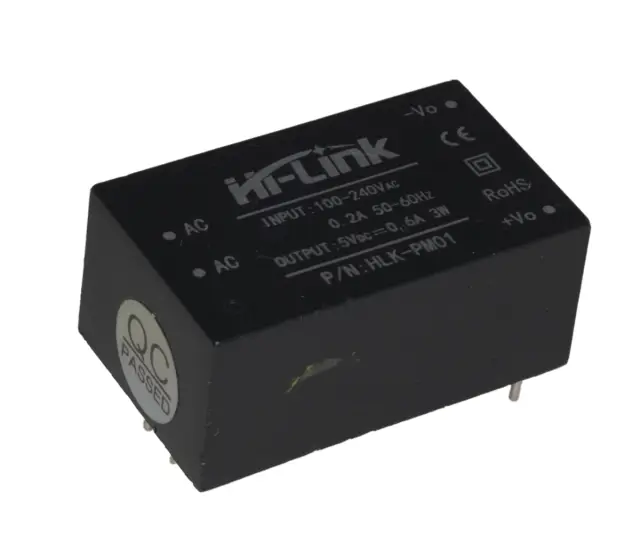 AC/DC konverter modul, HLK-PM01, Ulaz 90-240VAC, Izlaz 5V/600mA, 3W — šifra 19919 | Kelco