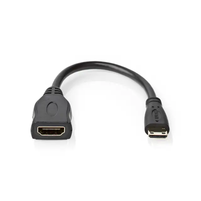 Kabl, HDMI ženski 19 pina na MINI HDMI muški 19 pina, 20 cm — šifra 19945 | Kelco