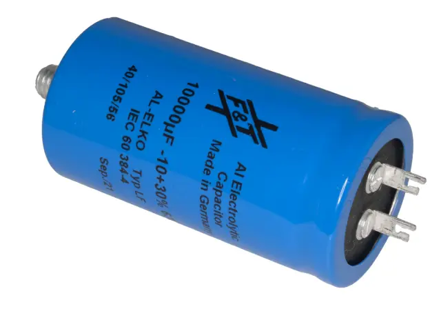 Elko, stojeći (RAD), 85°C, 10000µF, 63V, 35X66mm, M8x12, RM10, FTCAP, LFB10306335066 — šifra 20103 | Kelco