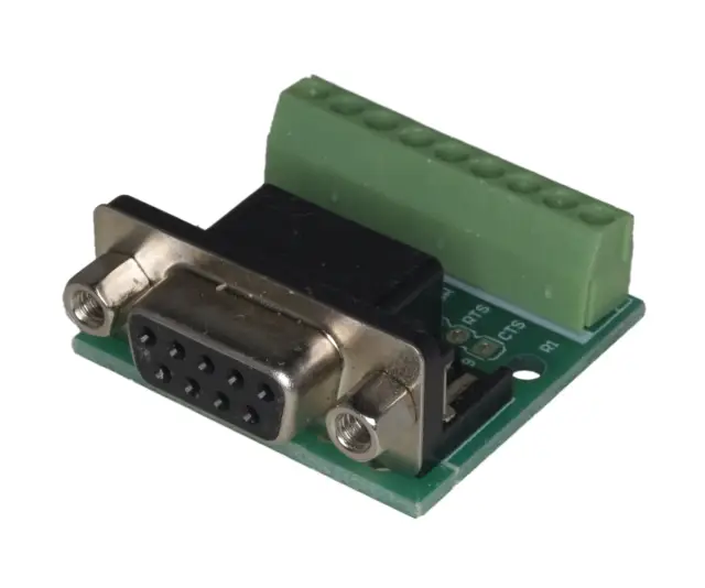 DSUB ženski 9 pina, RS232, Serial to Terminal Adapter — šifra 20121 | Kelco