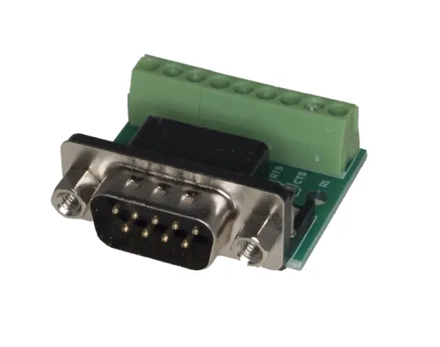 DSUB muški 9 pina, RS232, Serial to Terminal Adapter — šifra 20122 | Kelco