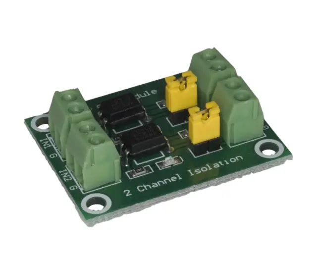 Optokaplerski izolacioni modul, dvokanalni, 220VAC na 3-5V DC — šifra 20131 | Kelco