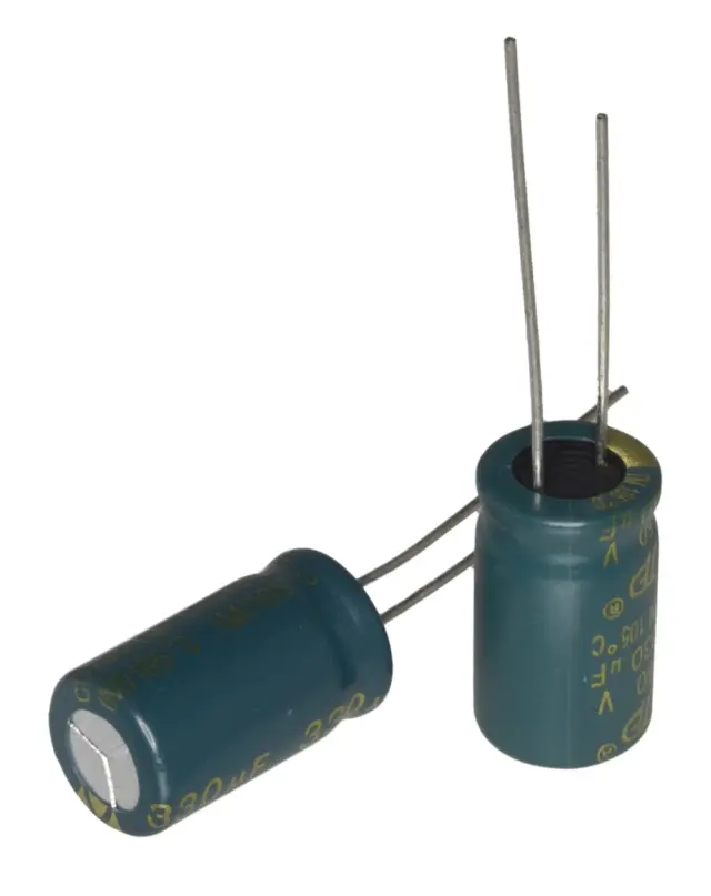 Elko, stojeći (RAD), 105°C, 330µF, 50V, 10X20mm, RM5, Jamicon, JTL337M050T1ABH20L — šifra 20171 | Kelco