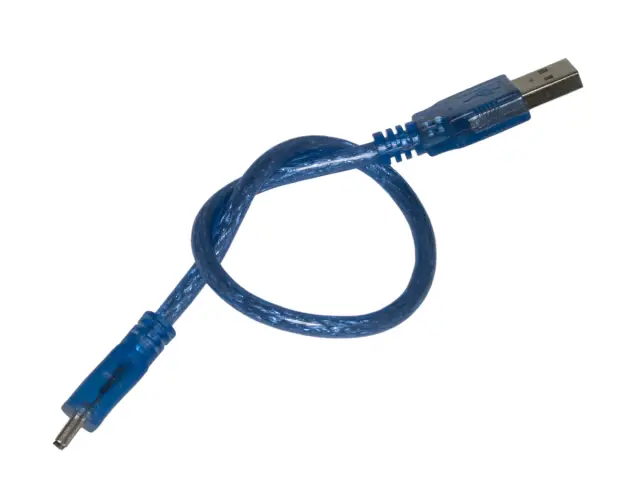 Kabl, USB mini, 30 cm, plavi za Arduino NANO — šifra 20196 | Kelco