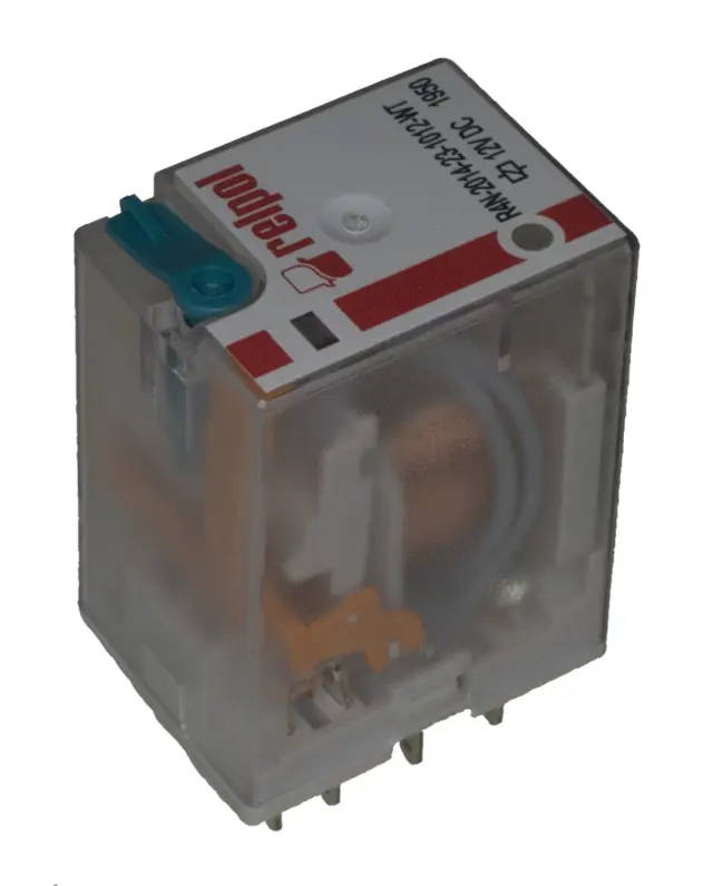 Relej, industrijski, 4 X ON/OFF, 4PDT, 7A, 24V, 640Ω, Relpol, R4N2014-23-1024-WT — šifra 20267 | Kelco