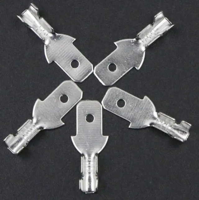 Flah konektor za kabl, muški, 4.8mm, neizolovani — šifra 20593 | Kelco