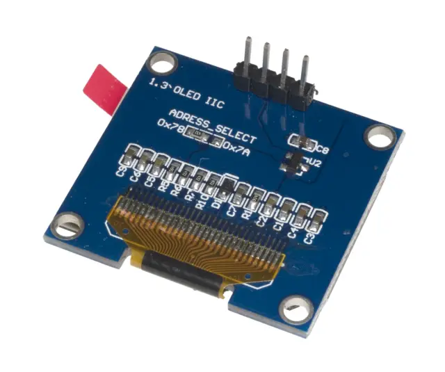 OLED 128X64, 1.30inch, IIC/SPI Communication, blue, 4 pin, — šifra 20651 | Kelco — slika 2
