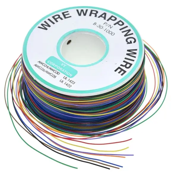 Provodnik, kotur od osam odvojenih raznobojnih provodnika po 25m, 30AWG (0.05mm²), puna žica, bakar — šifra 20661 | Kelco