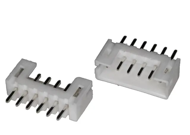 Konektor, JST, muški za PCB, 180°, 6-pinova, RM2.0mm — šifra 20763 | Kelco