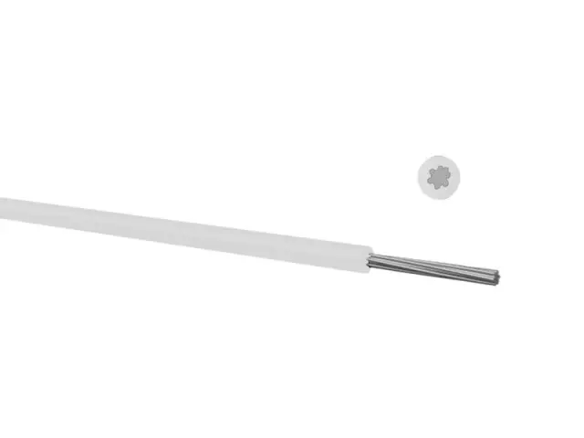 Provodnik, bakarni, licnasti, LIY-V, 1 X 0.14mm², beli — šifra 20866 | Kelco