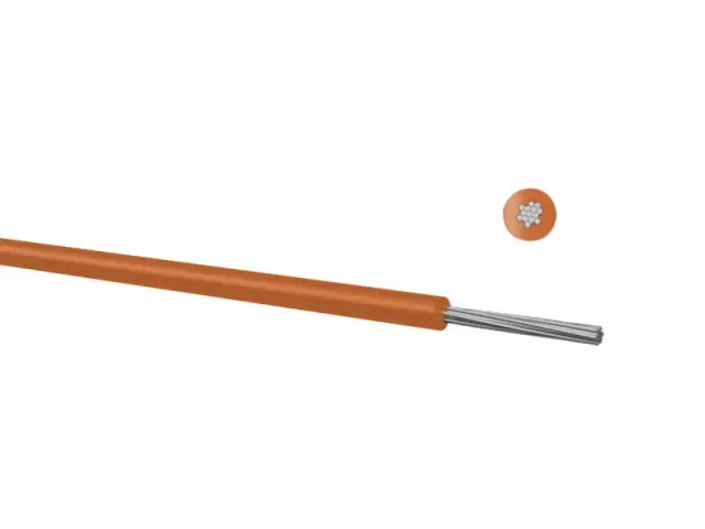 Provodnik, bakarni, licnasti, LIY-V, 1 X 0.14mm², braon — šifra 20867 | Kelco